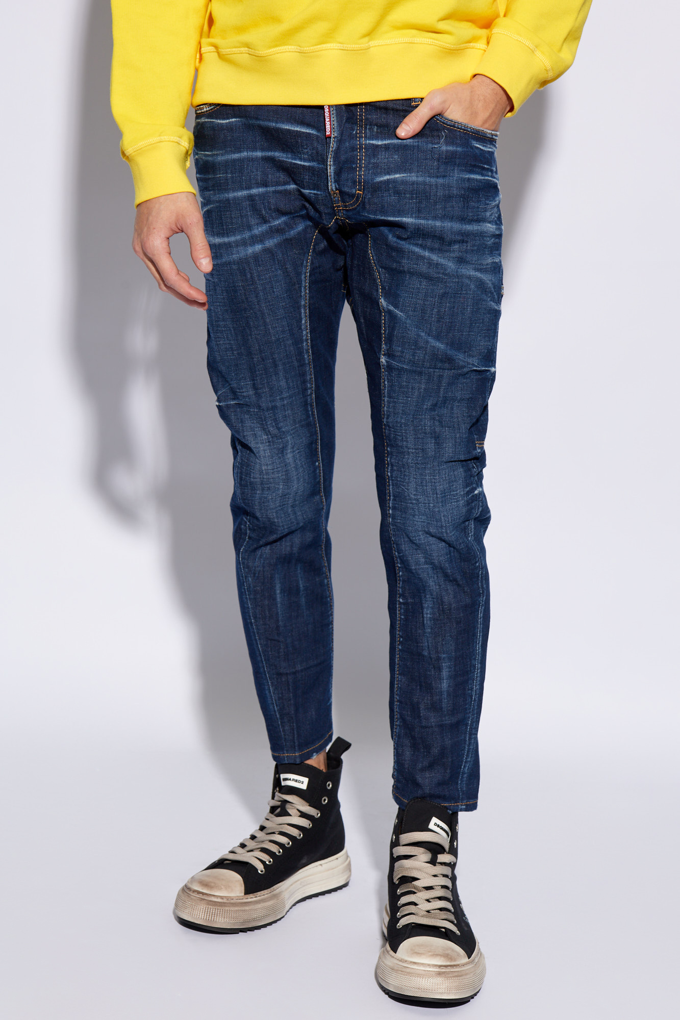 Navy blue 'Tidy Biker' jeans Dsquared2 - Vitkac Canada